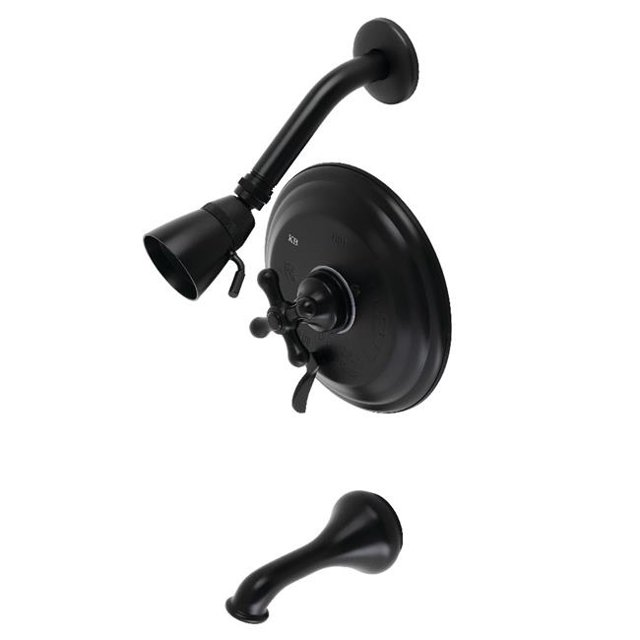 Robinet de Baignoire et Douche Restoration, Noir Mat
