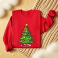 thumbnail image 4 of Maplenight Women's Christmas Sweatshirt Crew Neck Christmas Tree Graphic Sweatshirts Holiday Vacation Loose Casual Long Sleeve Shirts, 4 of 5