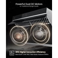 thumbnail image 3 of FOTILE 30" 1100CFM Under Cabinet|Wall Mount Range Hood in Black Tempered Glass, 3 of 9