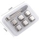 thumbnail image 2 of Juego de cajas de cubitos de hielo instantáneos de acero inoxidable, bolas enfriadoras de hielo de metal reciclables portátiles (6 cubos), 2 of 5
