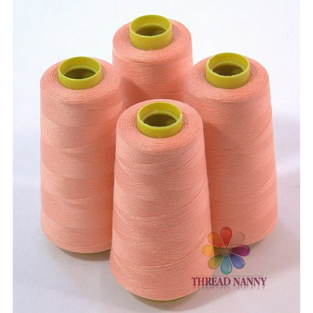 4 Large Cones (3000 yards each) of Polyester threads for Sewing