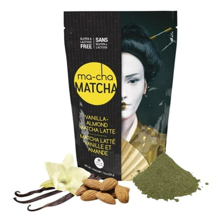 Ma-Cha Vanilla Almond Latte Mix, 7.9 Oz, 12 Per Box, Carton Of 3 Boxes