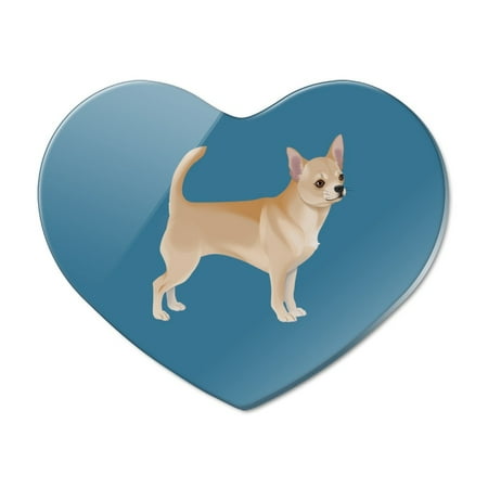 

Chihuahua Dog Pet Drawing Heart Acrylic Fridge Refrigerator Magnet