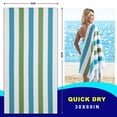 thumbnail image 3 of Beartech 4 Pack Oversized Microfiber Beach Towel, 30x60 inches Super Absorbent Quick Dry Camping Travel Towels Lightweight Outdoor Large Swim Towel for Adults Sea Blue Green, 3 of 12