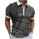 thumbnail image 1 of Camisetas de Manga Larga para Hombres Casual Impreso Girar Abajo Cuello Cremallera Camiseta, Ligera Blusa de Algodón de Imitación para el Hogar, Diario Y Cuatro Estaciones de Uso, 1 of 5