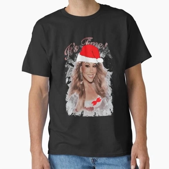 Mariah Carey It's Time Christmas Unisex T-Shirt, up to Size 5XL