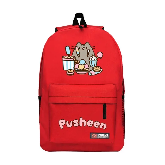 Pusheen Cat Student Schoolbag Cosplay Backpack Cartoon Printed Large Capacity Outdoor Anime Backpack Cute Travel Bag Kids Gift