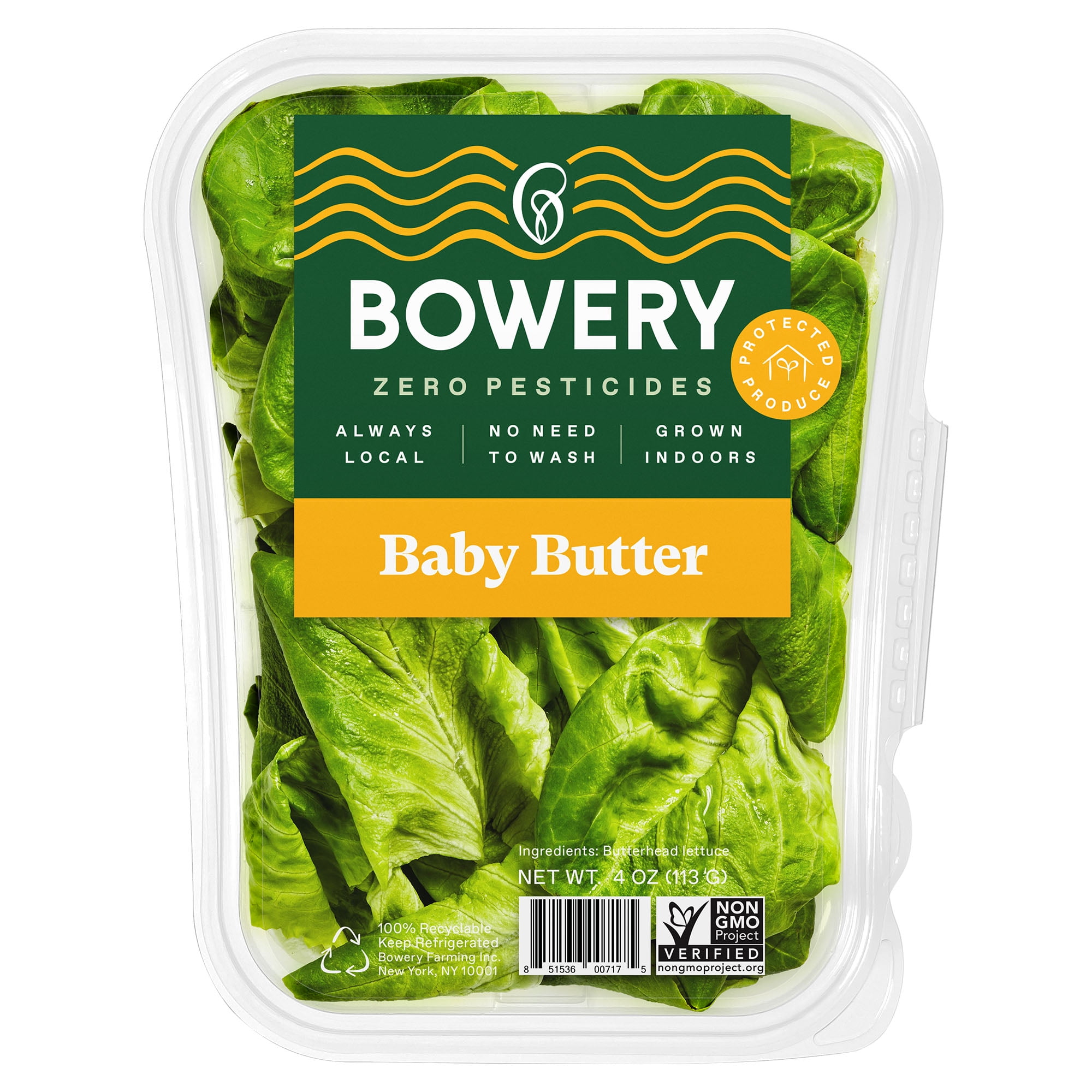 Bowery Zero Pesticides Baby Butter Lettuce, 4 oz