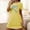 Yellow, variant on Women's Nightgown Sleepwear Short Sleeve Nightshirt Butterfly Print T-Shirt Dress Loose Comfy Sleepshirts