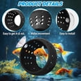 thumbnail image 5 of Betta Tunnel, Aquarium Betta Fish Hideout with Suction Cup Fish Tank Tunnel Shrimp Cave Aquarium Decor Fish Tank Accessories for Small Fish Shrimp Betta Guppy Hiding Resting.3.15in,Black+Blue., 5 of 7