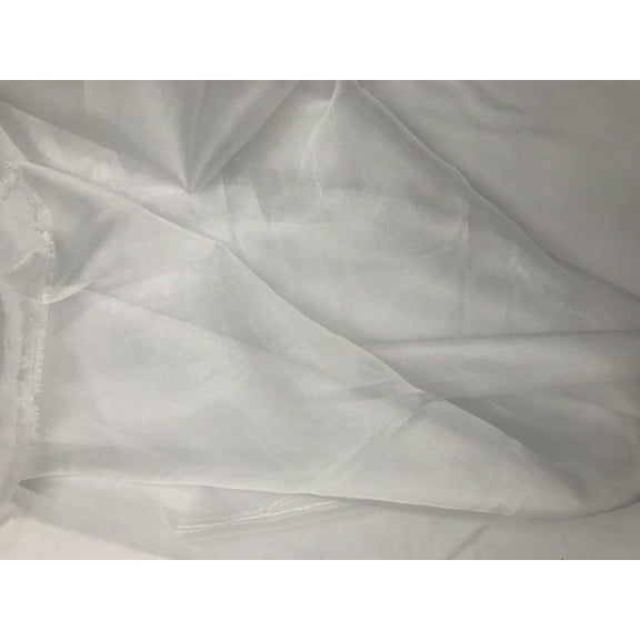 Twinkle Shimmery Sheer Organza, 60" Wide, Sells by the Yard from Sal Tex Fabrics, White