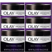 Classic Face Cream Moisturizer | Age Defying Cream as Night Cream and Day Cream | Cream w/ Vit E and Beta-Hydroxy Acid | Face Cream for Women and Men | 2 FL OZ Per Pack, Pack of 6