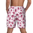 thumbnail image 4 of Uemuo Lilies Flowers Pattern Mens Swim Trunks Quick Dry Board Shorts with Mesh Lining, Stretch Beach Shorts Quick Dry No-Chafing Board Shorts-3X-Large, 4 of 9