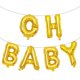 thumbnail image 5 of globos de aluminio con la letra Oh Baby de 16 pulgadas, color oro rosa y plata, para decoración de fiestas de revelación de género, bodas y baby shower, 5 of 5