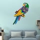 thumbnail image 2 of Decoración de pared con pájaros de hierro, pájaros coloridos, decoración colgante 3D, silueta de pájaro. cabeza verde a la izquierda, 2 of 8
