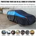 thumbnail image 4 of Universal Full Car Cover for SUV Waterproof All Weather UV Protection Snowproof Rain Sunproof Dust-proof Windproof, Size XL, 201x79x73inches, 4 of 10