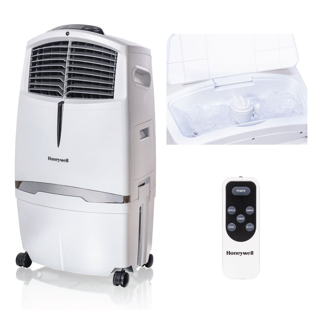 Honeywell 525729CFM Portable Evaporative Cooler, Fan & Humidifier with Ice Compartment & Remote