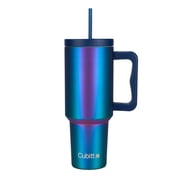 Cubitt Insulated Stainless Steel 40 oz Tumbler with Handle and Straw Lid, Cupholder Friendly