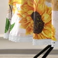 thumbnail image 5 of Coolnut Yellow Sunflower Round Table Cloth, Heat Resistant Table Cover with Umbrella Hole and Zipper for Outdoor Camping Picnic Party BBQ, 60", 5 of 7