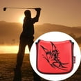 thumbnail image 2 of Housse Universelle pour Maillon de Golf, Couvre-Maillet Carré, Couvre-Chef de Maillon, Couvre-Chef, Fermeture Magnétique, Protection, Papillon Rouge, 2 of 9