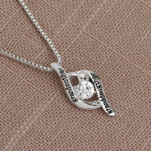 LSLJS Grandmother&granddaughter Mother's Day Gift Diamond Necklace, Gifts for Mom Wife Girlfriend Her on Anniversary Mothers Day Valentines Day Christmas Birthday Gifts for Women