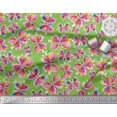 thumbnail image 3 of Soimoi Green Rayon Fabric Insect Watercolor Decor Fabric Printed BTY 56 Inch Wide, 3 of 3