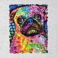 thumbnail image 2 of Wild Bobby, Funny Neon Pug | Dean Russo Art Animal Lover Mens Premium Tri Blend T-Shirt, Heather White, XX-Large, 2 of 6