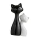 thumbnail image 5 of Figuras de gato en pareja, adorno de escritorio, figura coleccionable, estatua de cerámica para el hogar. L Negro S Blanco, 5 of 9