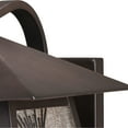 thumbnail image 3 of Vaxcel Whitebark 1 Light Bronze Rustic Outdoor Wall Lantern Clear Etched Glass, 3 of 5