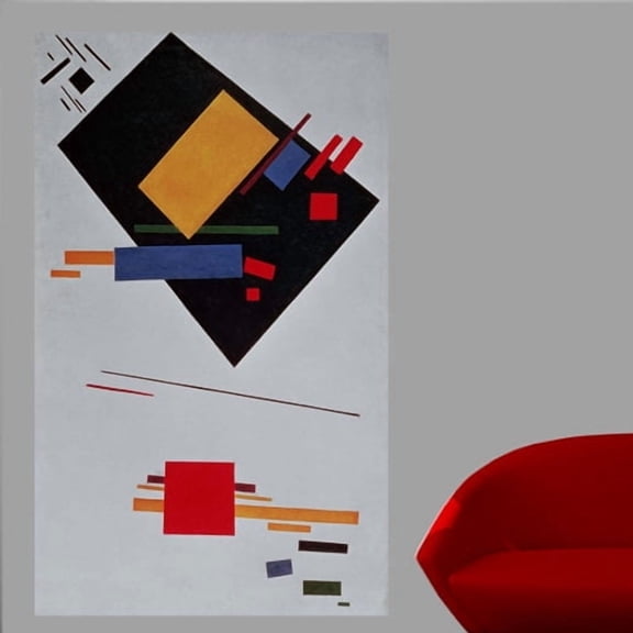 Wallhogs Malevich Suprematist Composition (1915) Wall Mural
