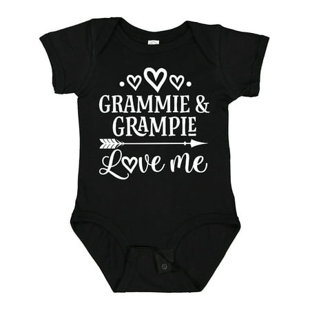 

Inktastic Grammie and Grampie Love Me Gift Baby Boy or Baby Girl Bodysuit