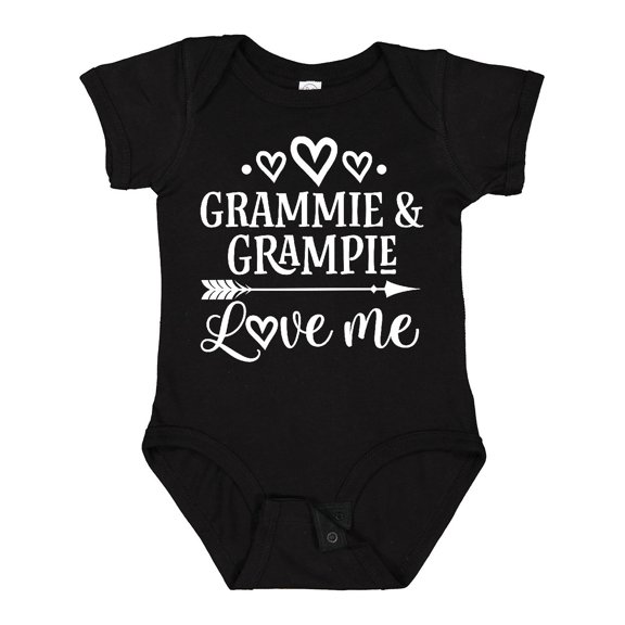 Inktastic Grammie and Grampie Love Me Boys or Girls Baby Bodysuit