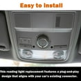 thumbnail image 4 of Overhead Console Replacement For VW Jetta MK5 For Passat For B6 Golf 6 2006-2018, Interior Reading Interior Lamp OEM:1KD947105 3KD947133-black B, 4 of 5