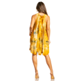 thumbnail image 2 of Sakkas Artemi Women's Casual Short Tie-dye Sleeveless Loose Tank Dress Cover-up - 191477-OliveBeige - One Size, 2 of 5
