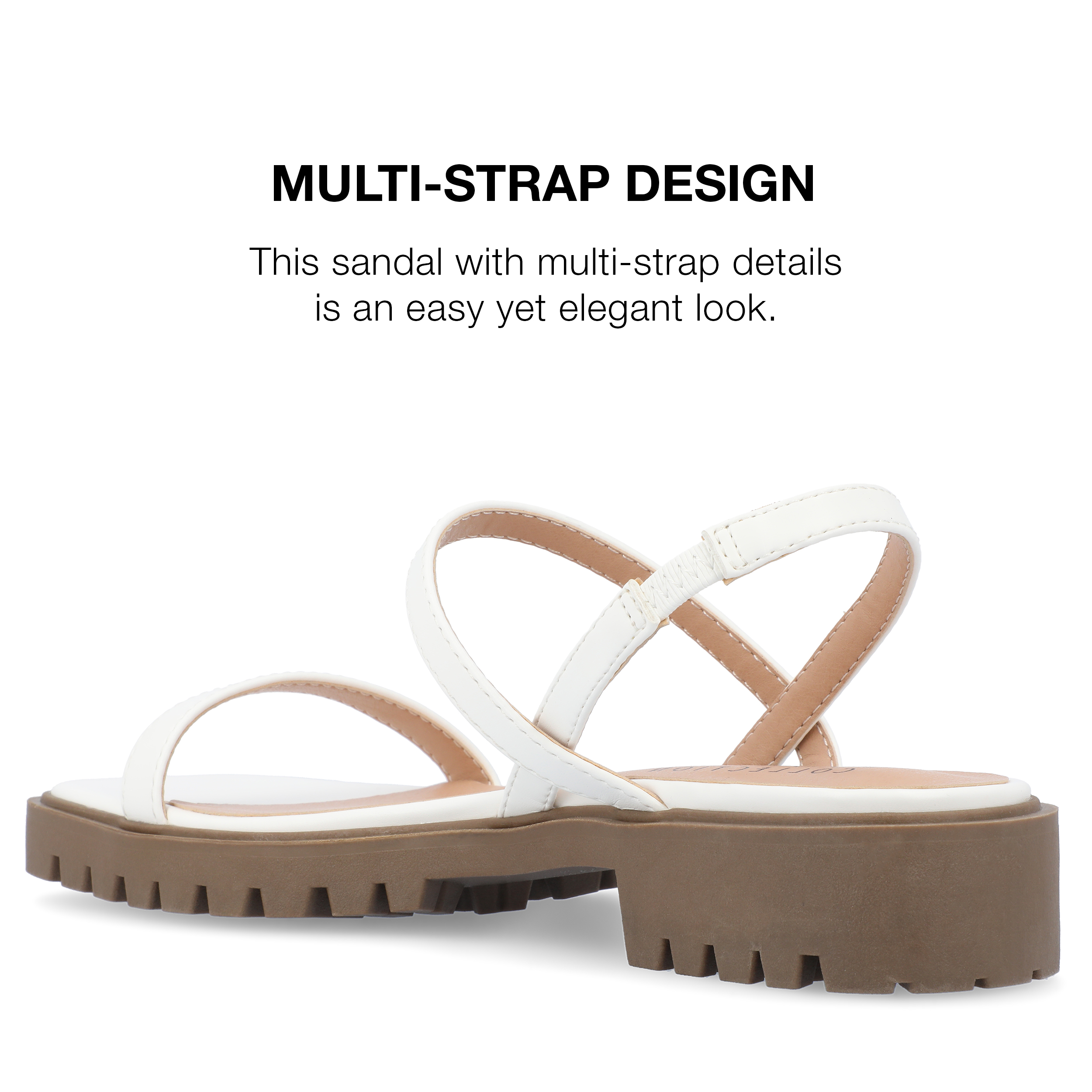 Journee Collection Womens Nylah Slim Platform Sling Back Sandals