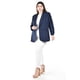 thumbnail image 5 of Blazer manga 3/4 Roman Fashion /Tallas Extras, 12255 (Azul marino) azul marino 36, 5 of 6
