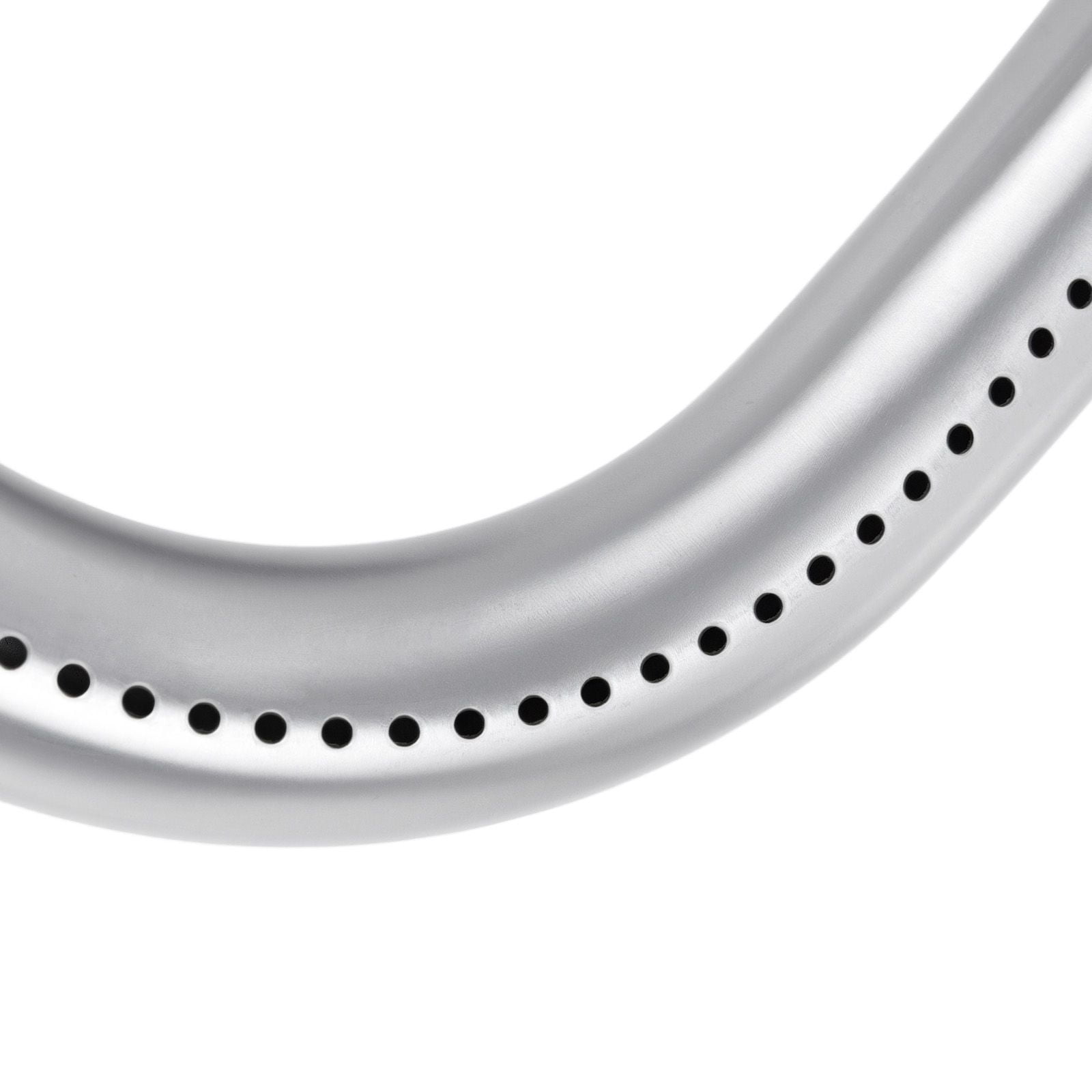 Grill Burner Tube for Weber Q Series, 304 Stainless Steel, Compatible with Q3200/Q300/Q320/Q3000, 23.75x10.375 Inch with 22.3 Inch, Even Heat Distribution