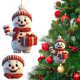thumbnail image 4 of Lindos Adornos Colgantes Muñeco Nieve Navidad Decorativo Favores Fiesta, 4 of 9