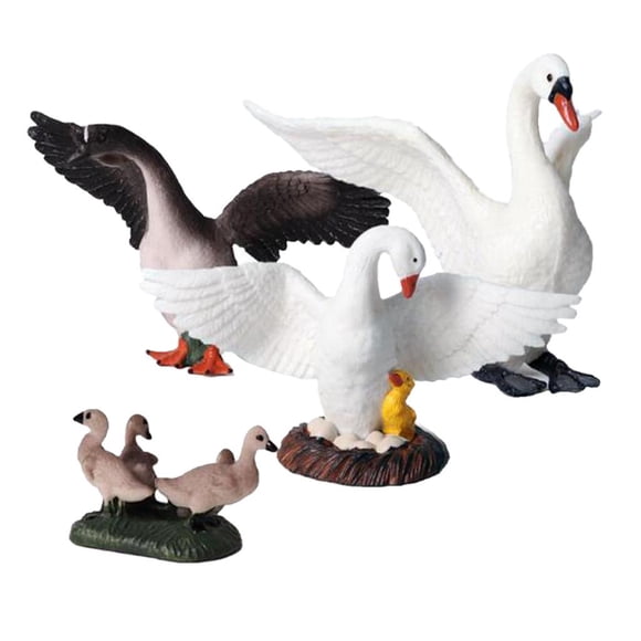 de , 7 piezas / de juguetes de , cisnes de plástico, juguetes de aprendizaje para , niñas, , juguetes para niño Yotijar Juguete de figuras de animales