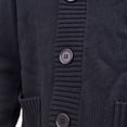 thumbnail image 5 of Hip Hop 50's Shop - Mens 1950s Letterman Cardigan Sweater (2XLarge Black), 5 of 10