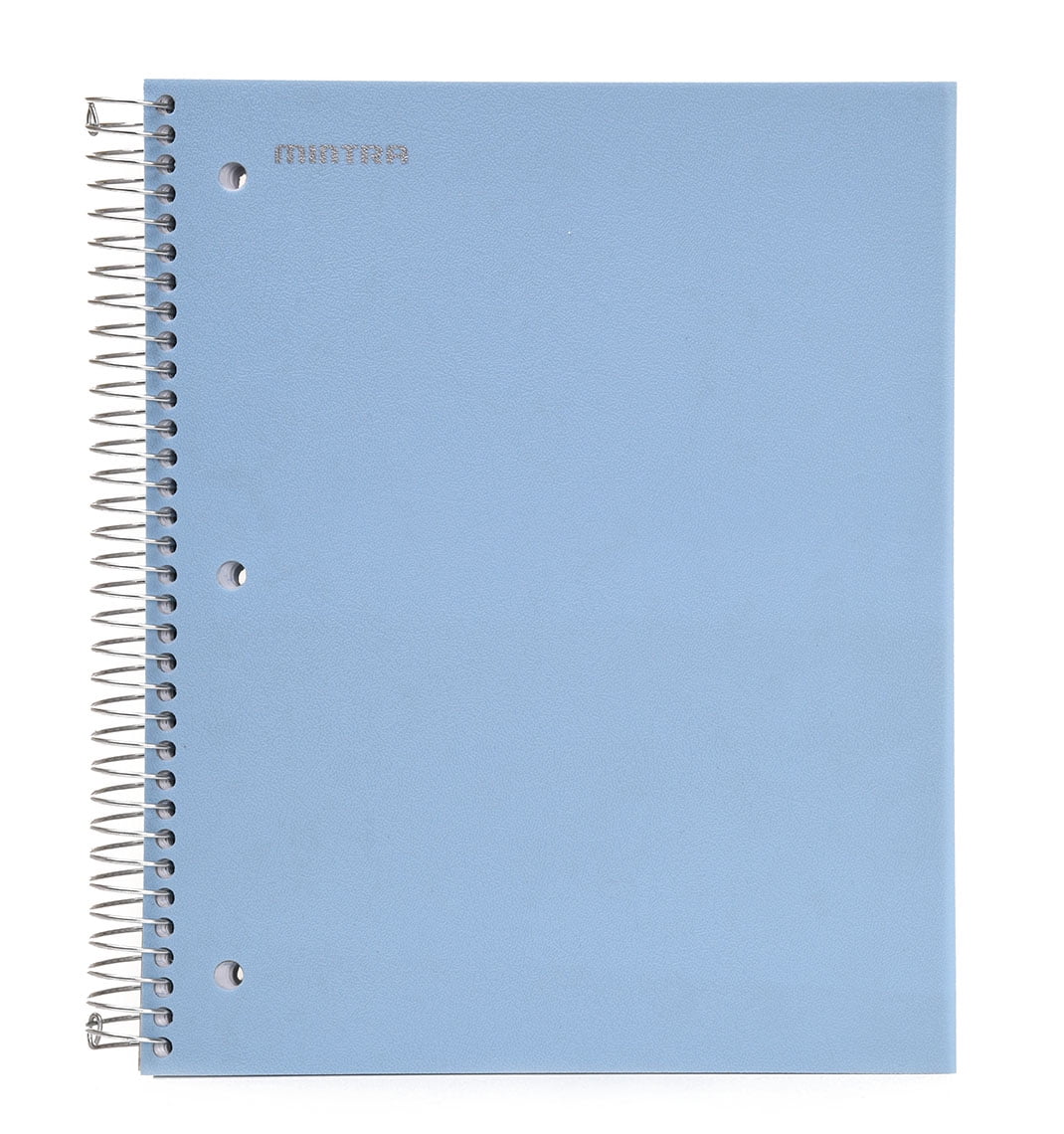 Mintra Office Durable Spiral Notebooks, 5 Subject 200 Sheets, (Arctic