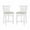 White, variant on Linon Lola Counter Stool Wood Seat Black Set Of 2