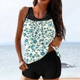 thumbnail image 5 of Fmbrln Tankini Swimsuits for Women with Boy Shorts Two Piece Fashion Floral Print Modest Bathing Suits, 5 of 5