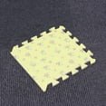 thumbnail image 3 of 30cm Square EVA Yoga Mat Floor Interlocking Mat Show Floor Yoga Fitness Gym Exercise Mat (Rural Flowers, Yellow), 3 of 9