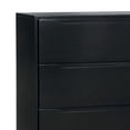 thumbnail image 3 of Benzara 4 Drawer Wooden Chest With Round Tapered Legs, Black, 3 of 5