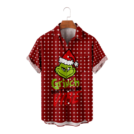 

MLSUN Youth Adult s Santa Claus Beach Aloha Casual Holiday Shirt Graphic Collared Shirt Front-Pocket Polo Shirts Up to 8XL