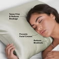 thumbnail image 2 of Satin Pillowcase - Sage, 2 of 5