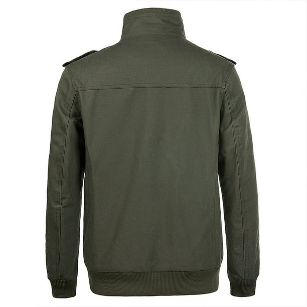 Khaki cotton shop jacket mens