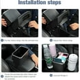 thumbnail image 2 of Meonsopoli Car Armrest Storage Box with 2 Cup Holders, Universal Multifunctional Between Car Seat and Console Side Organizer for Tissues, Cups, Phones, Car Accessories for SUV, Sedan (Black), 2 of 6