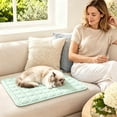 thumbnail image 5 of Summer Pet Cooling Pad Non- Ice Silk Sleeping Cushion Machine Washable Portable Mat for Cats Dogs 28.7x20.9 Inch, 5 of 5